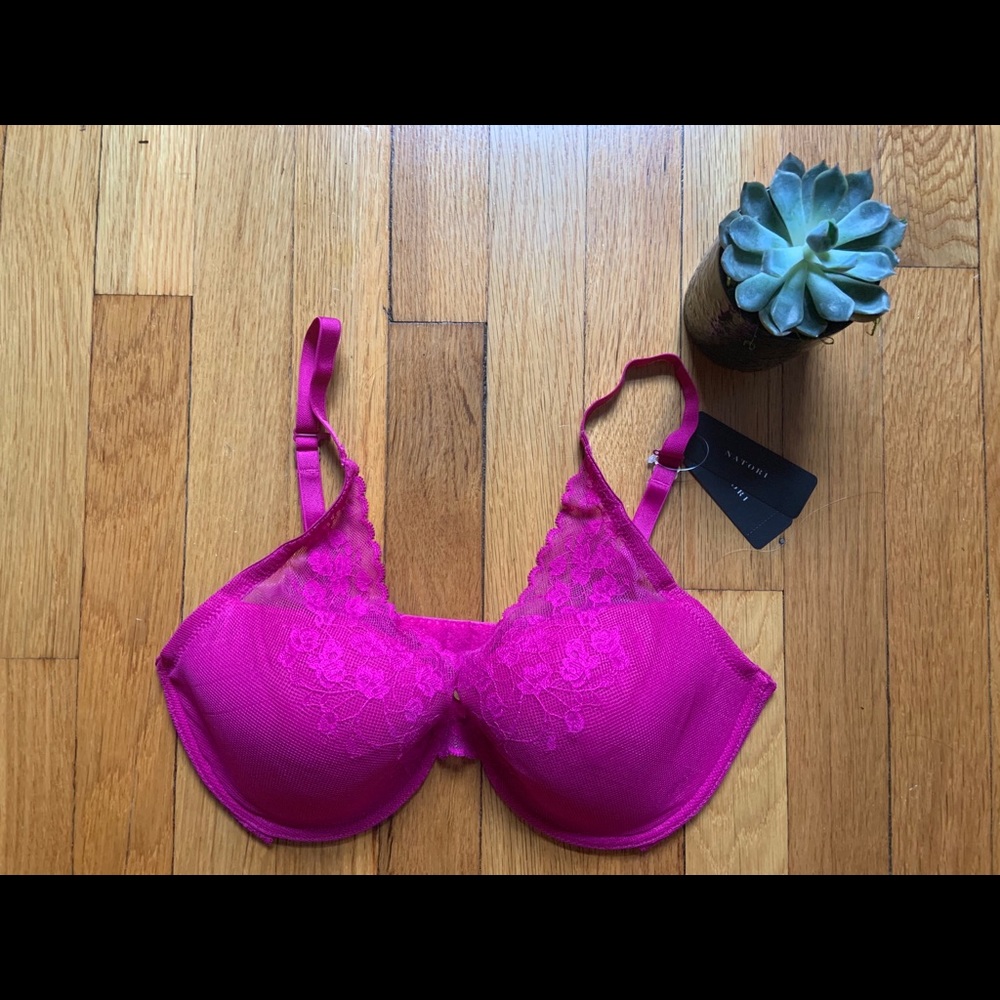 NWT Natori Cherry Blossom Lace Bra 32DDD